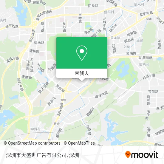 深圳市大盛世广告有限公司地图