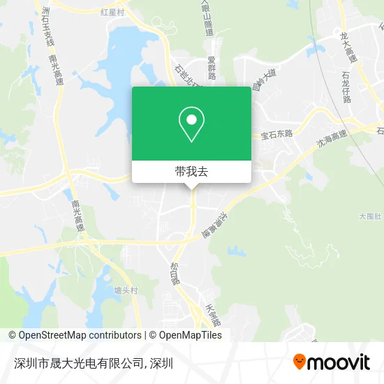 深圳市晟大光电有限公司地图
