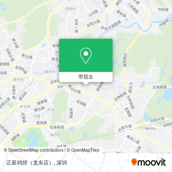 正新鸡排（龙东店）地图