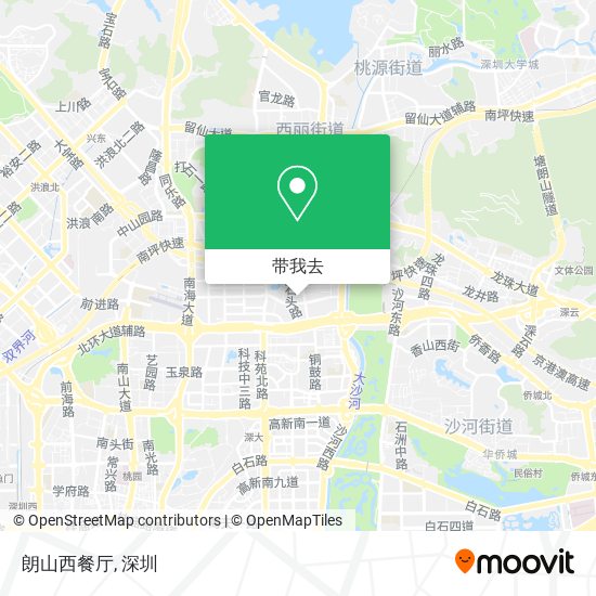 朗山西餐厅地图
