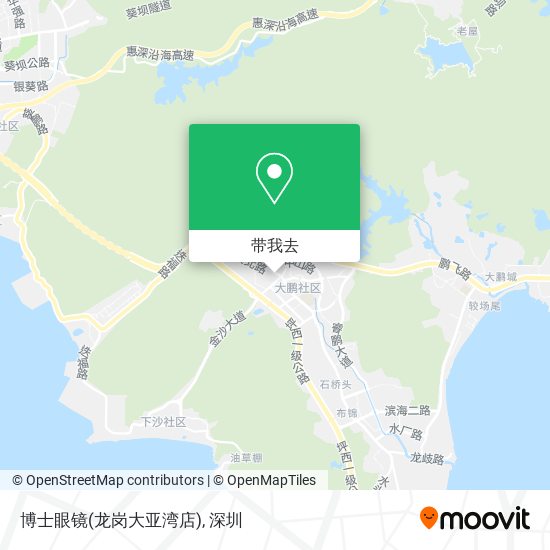 博士眼镜(龙岗大亚湾店)地图