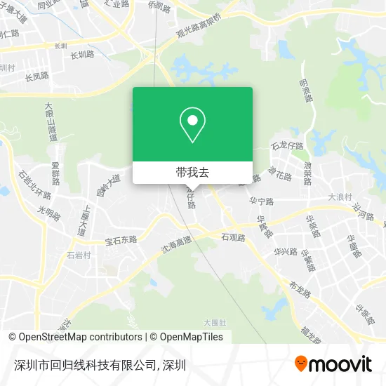 深圳市回归线科技有限公司地图