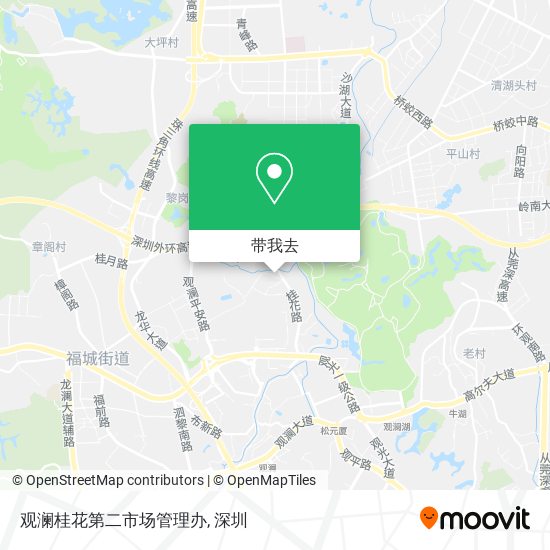 观澜桂花第二市场管理办地图
