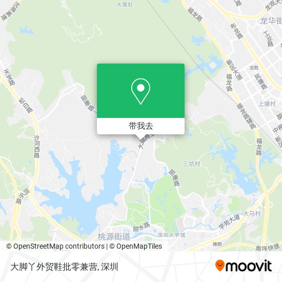大脚丫外贸鞋批零兼营地图