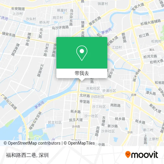 福和路西二巷地图