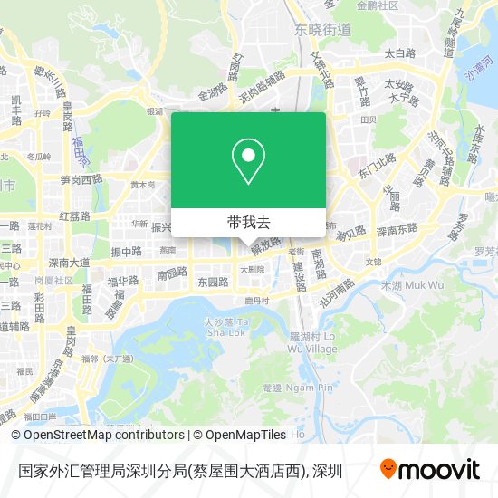 国家外汇管理局深圳分局(蔡屋围大酒店西)地图