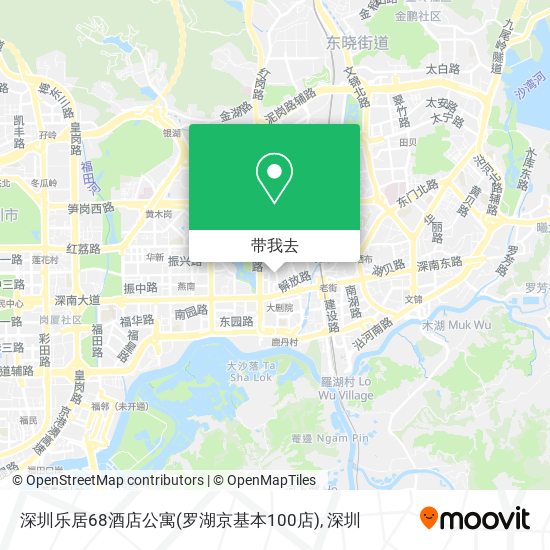 深圳乐居68酒店公寓(罗湖京基本100店)地图