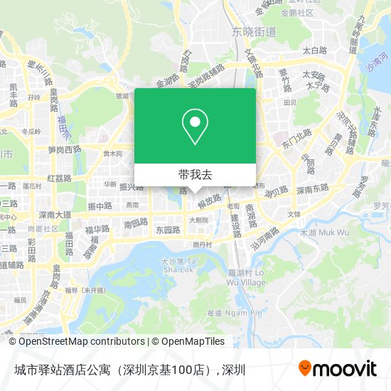 城市驿站酒店公寓（深圳京基100店）地图