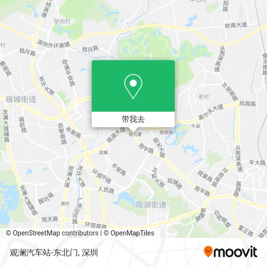 观澜汽车站-东北门地图