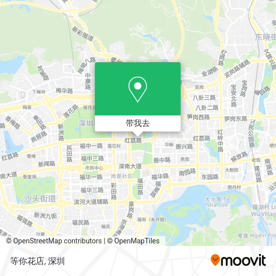 等你花店地图