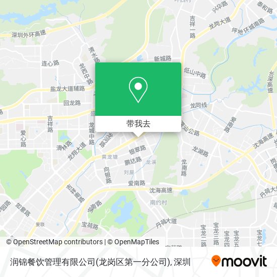 润锦餐饮管理有限公司(龙岗区第一分公司)地图