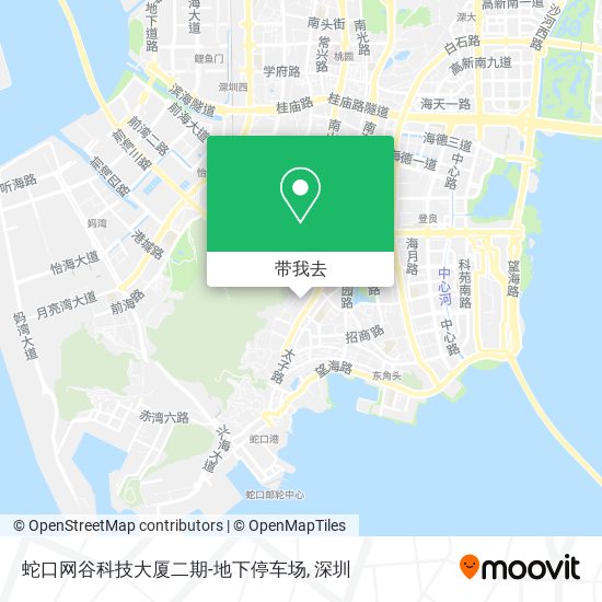 如何坐公交或地铁去南山区的蛇口网谷科技大厦二期 地下停车场 Moovit