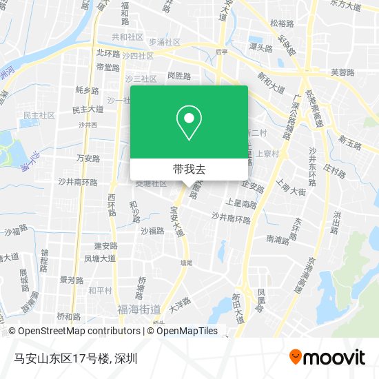 马安山东区17号楼地图