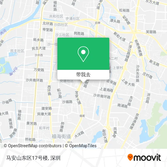 马安山东区17号楼地图