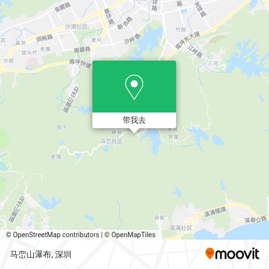 马峦山瀑布地图