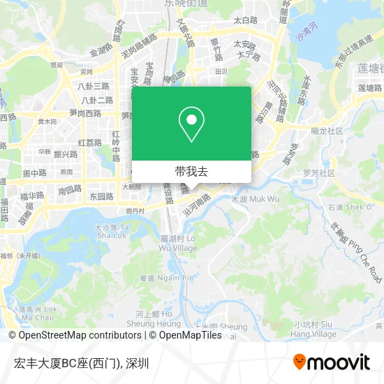 宏丰大厦BC座(西门)地图