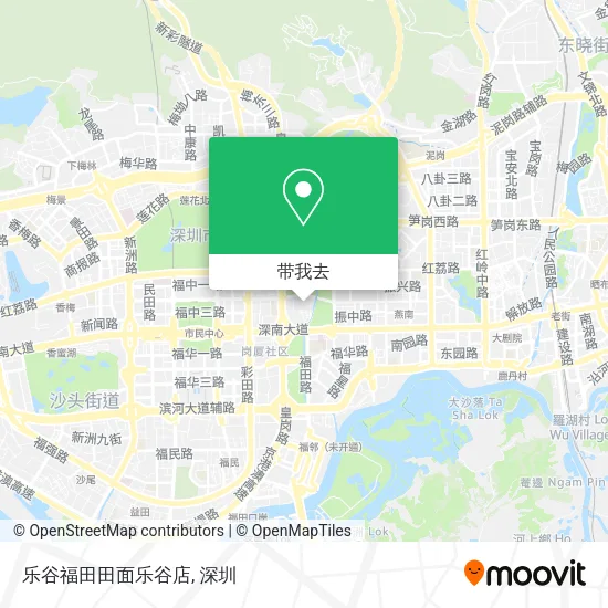 乐谷福田田面乐谷店地图