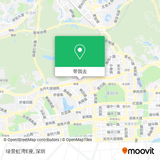 绿景虹湾E座地图
