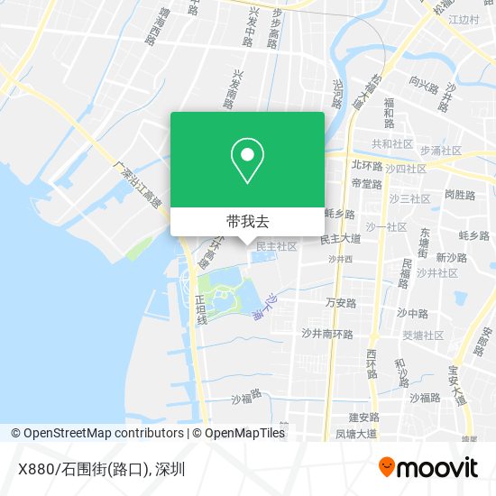 X880/石围街(路口)地图