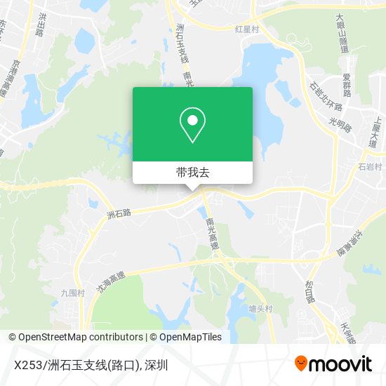X253/洲石玉支线(路口)地图
