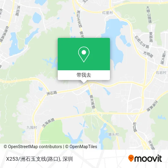 X253/洲石玉支线(路口)地图