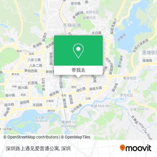 深圳路上遇见爱普通公寓地图