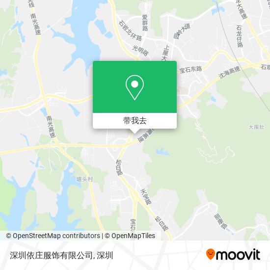 深圳依庄服饰有限公司地图