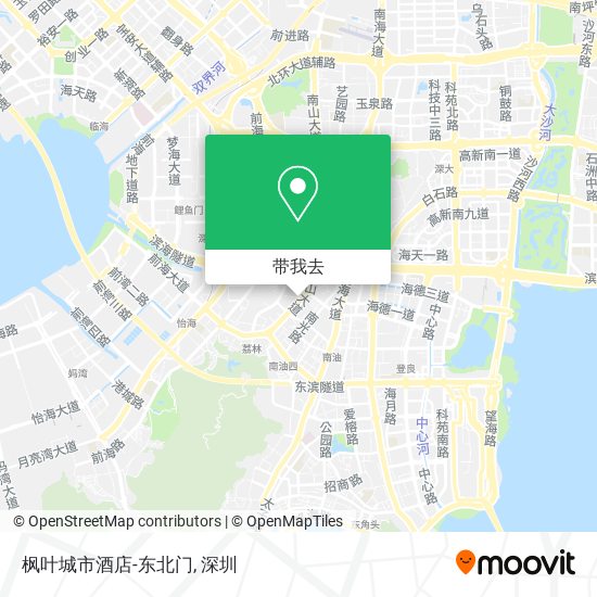 枫叶城市酒店-东北门地图