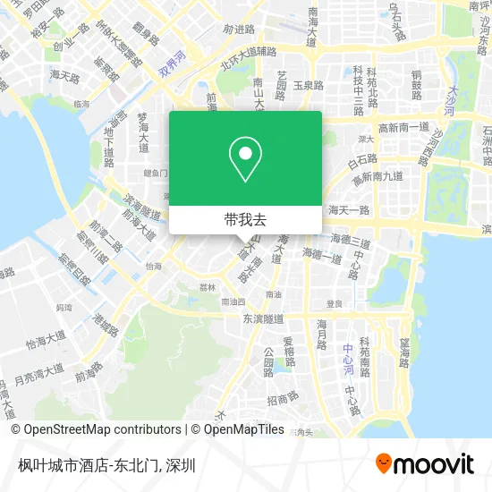 枫叶城市酒店-东北门地图