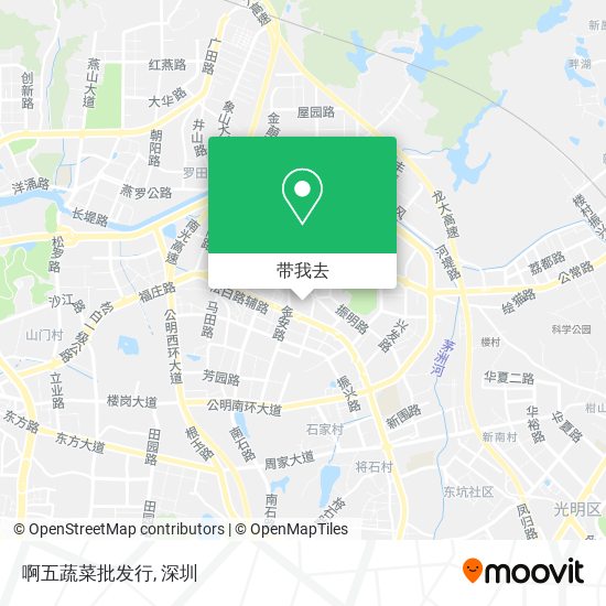 啊五蔬菜批发行地图