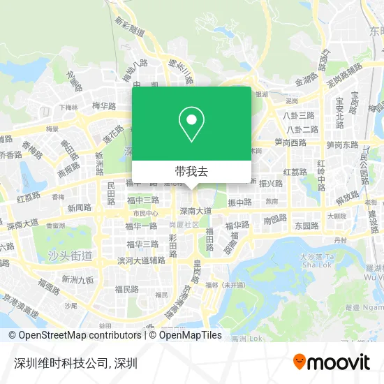 深圳维时科技公司地图