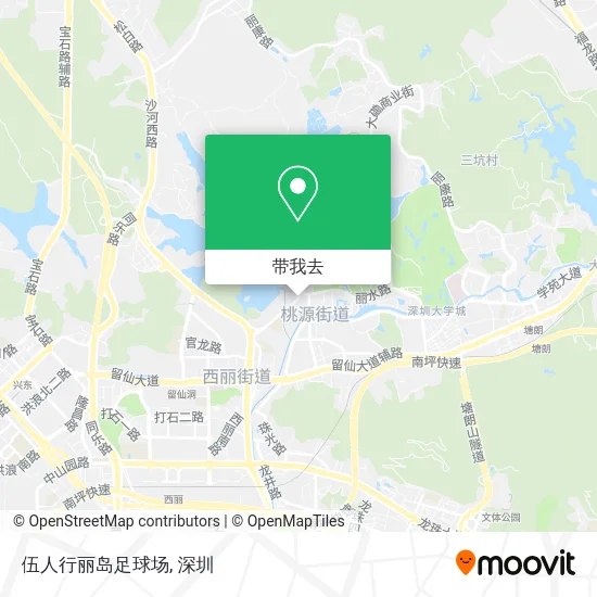 伍人行丽岛足球场地图