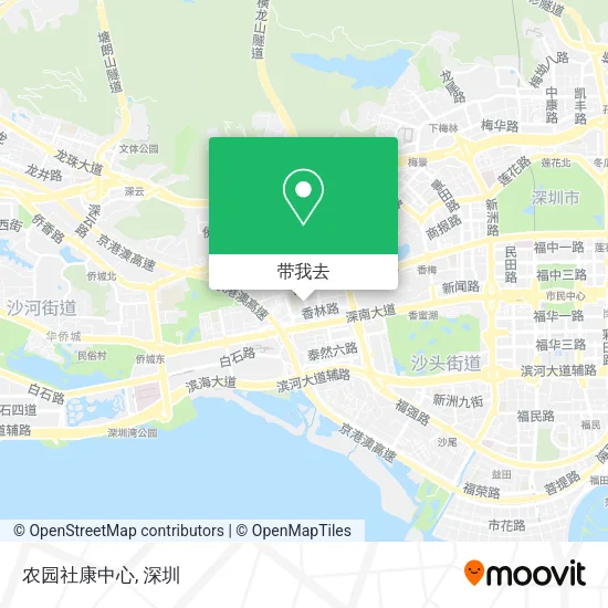 农园社康中心地图