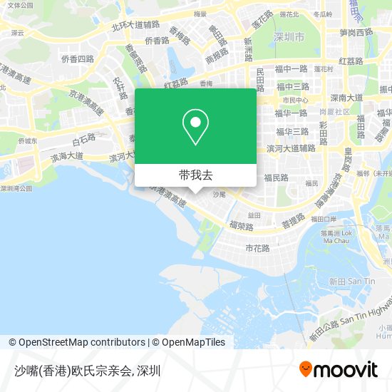 沙嘴(香港)欧氏宗亲会地图