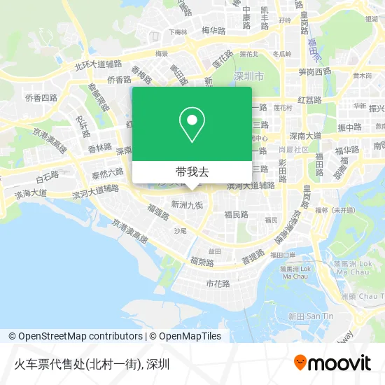 火车票代售处(北村一街)地图