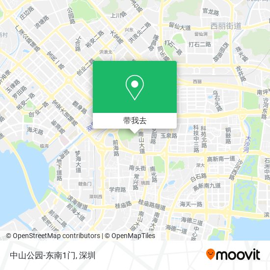 中山公园-东南1门地图