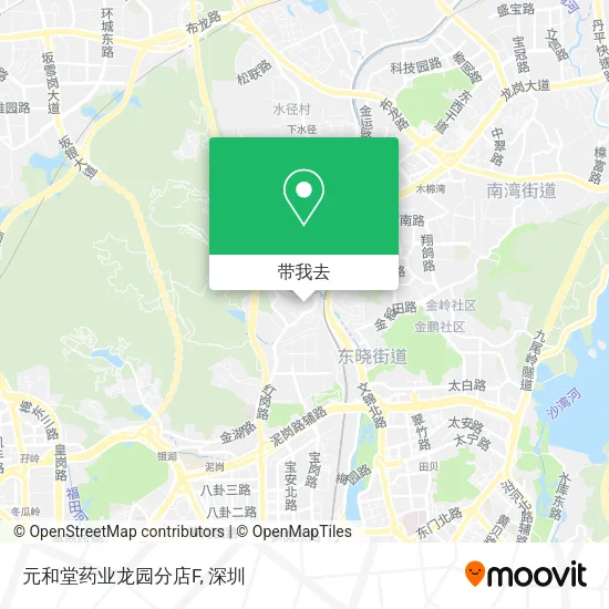 元和堂药业龙园分店F地图