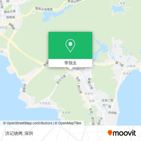 洪记烧烤地图