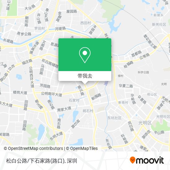 松白公路/下石家路(路口)地图