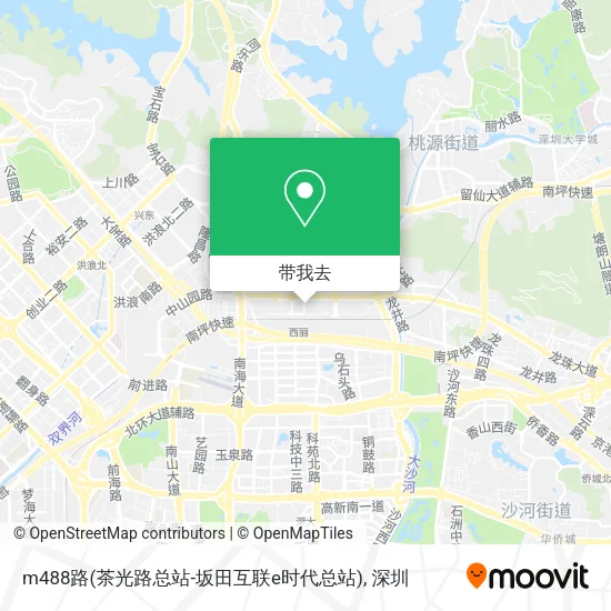 m488路(茶光路总站-坂田互联e时代总站)地图