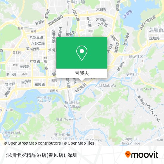 深圳卡罗精品酒店(春风店)地图