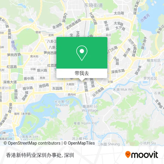 香港新特药业深圳办事处地图