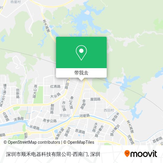 深圳市顺禾电器科技有限公司-西南门地图
