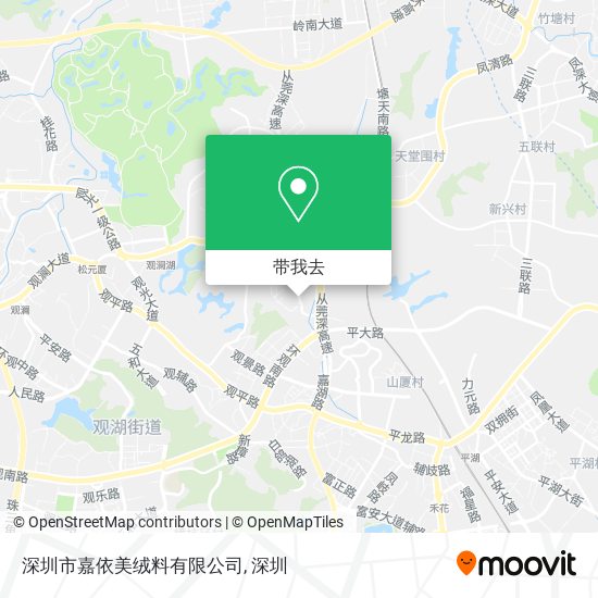 深圳市嘉依美绒料有限公司地图