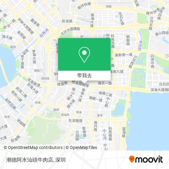 潮德阿水汕頭牛肉店地图