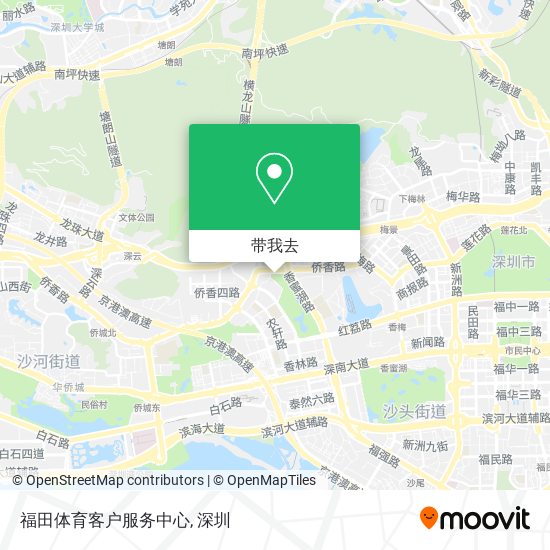 福田体育客户服务中心地图