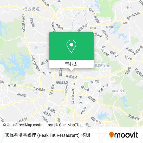 顶峰香港茶餐厅 (Peak HK Restaurant)地图
