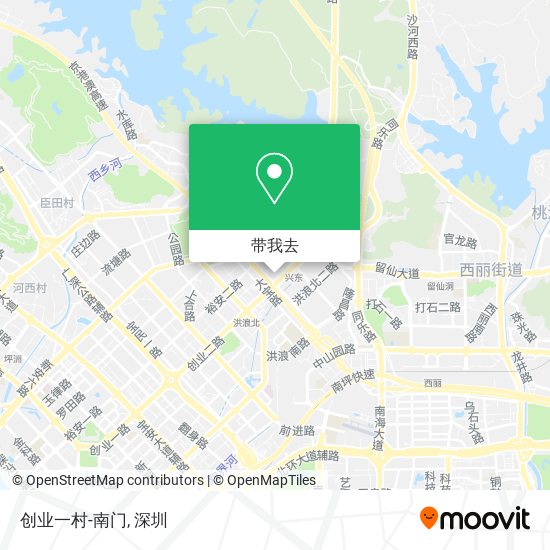 创业一村-南门地图