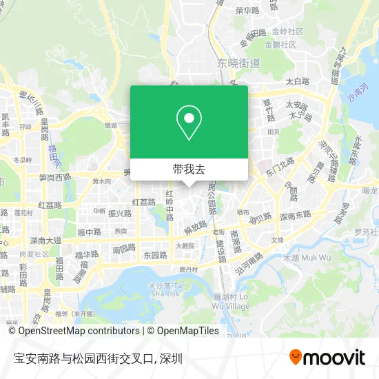 宝安南路与松园西街交叉口地图