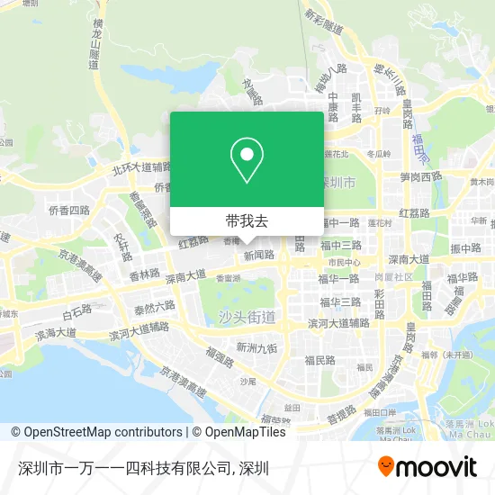 深圳市一万一一四科技有限公司地图